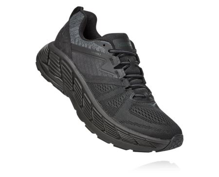 Hoka Gaviota 2 Road - Adidasi Alergare Stabili Barbati Negrii / Gri Inchis | RO-NWPZops